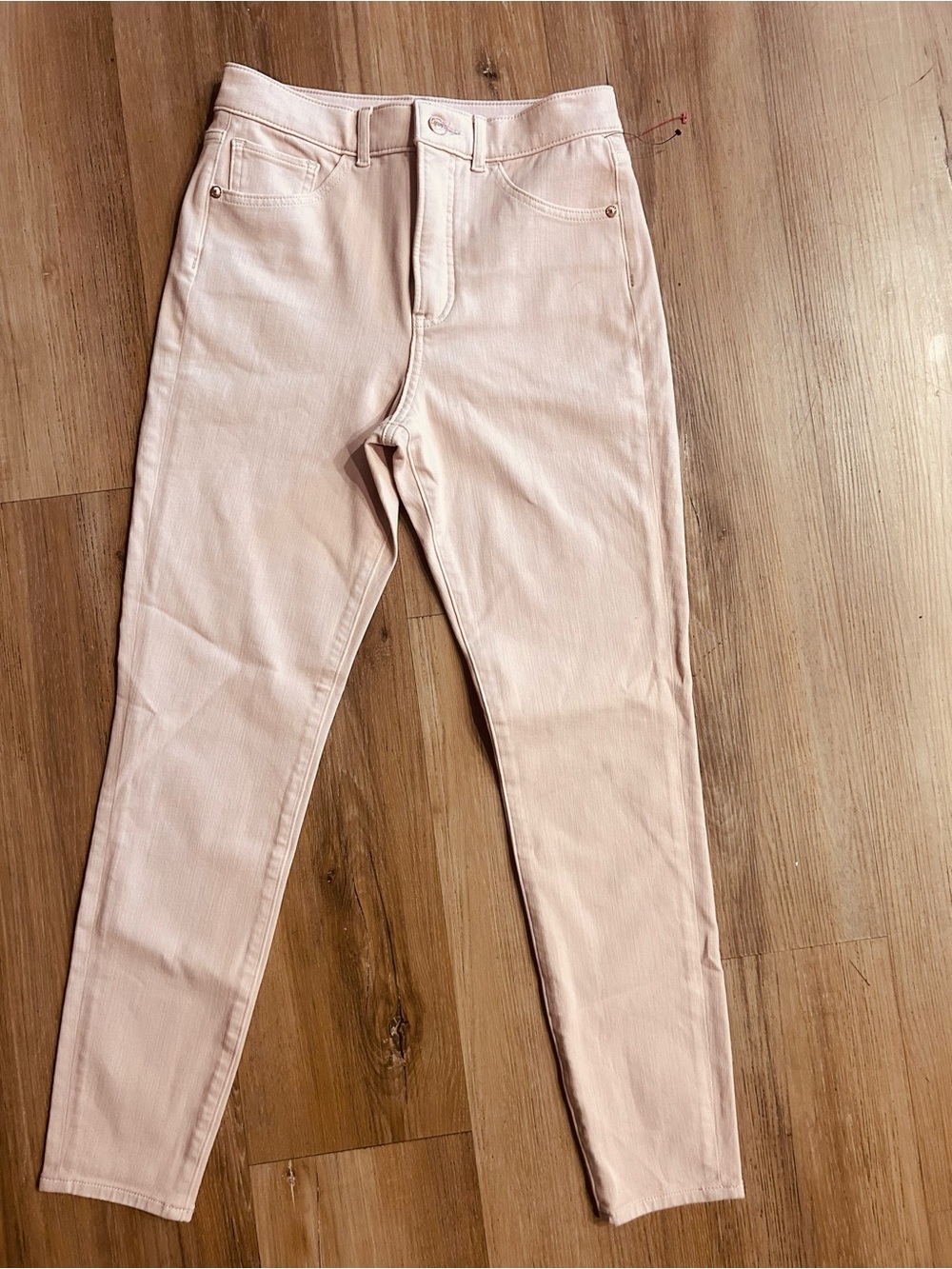 Express Skinny Jeans in Light Blush Pink